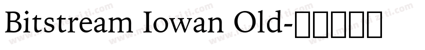 Bitstream Iowan Old字体转换